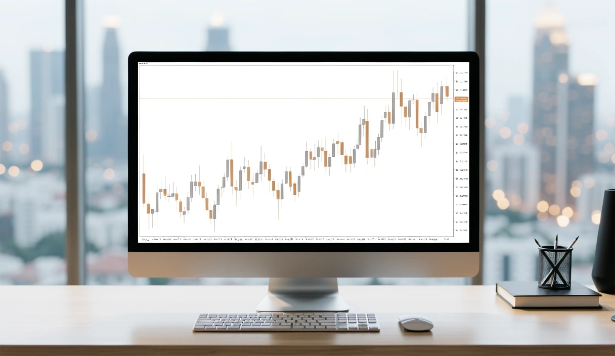 Penganalisis sedang mengkaji data pasaran digital
